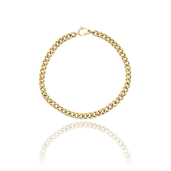 Curb Link Anklet - Gold Anklets - The Ear Stylist by Jo Nayor