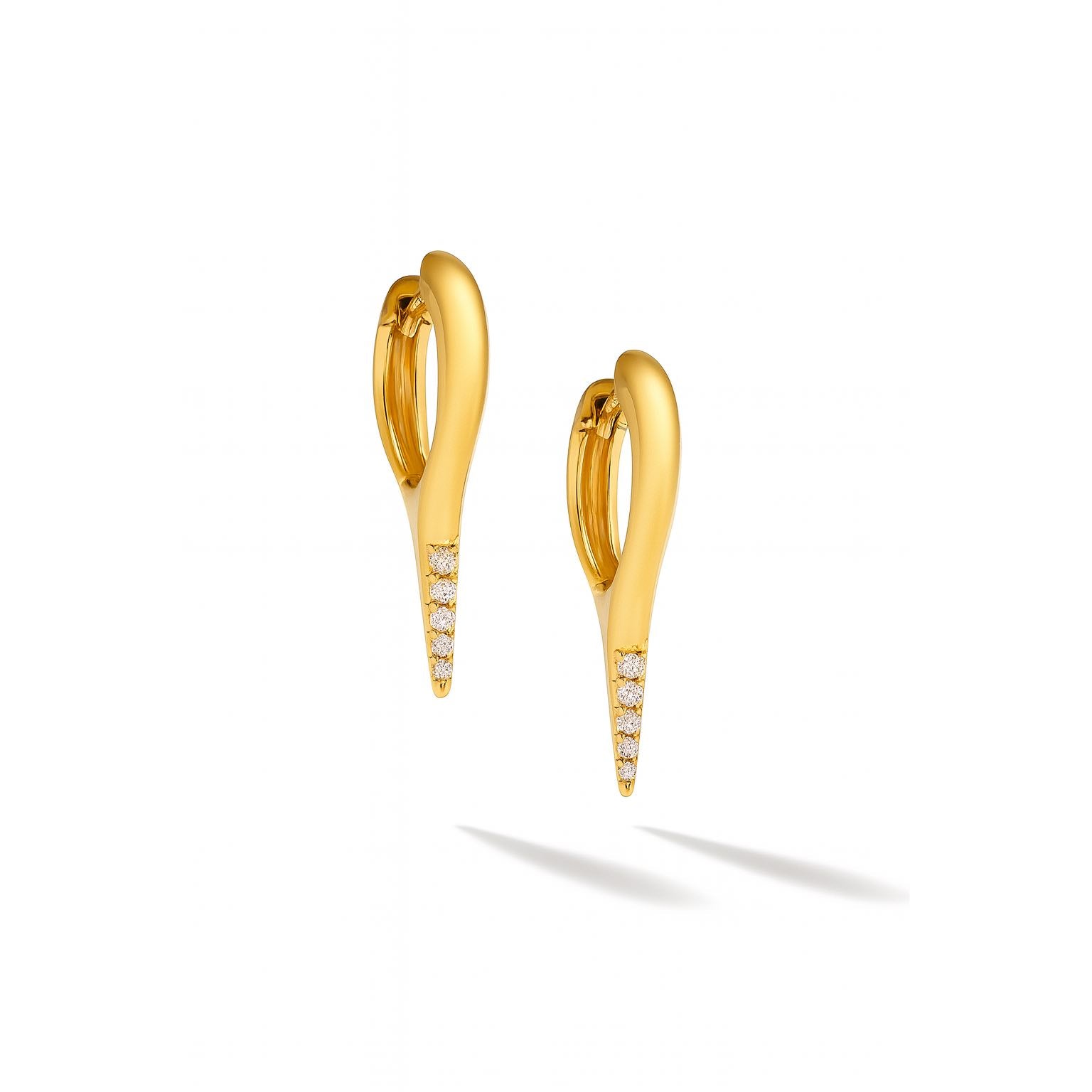 Diamond Tipped Stiletto Earrings - Earrings - Ear Stylist by Jo Nayor