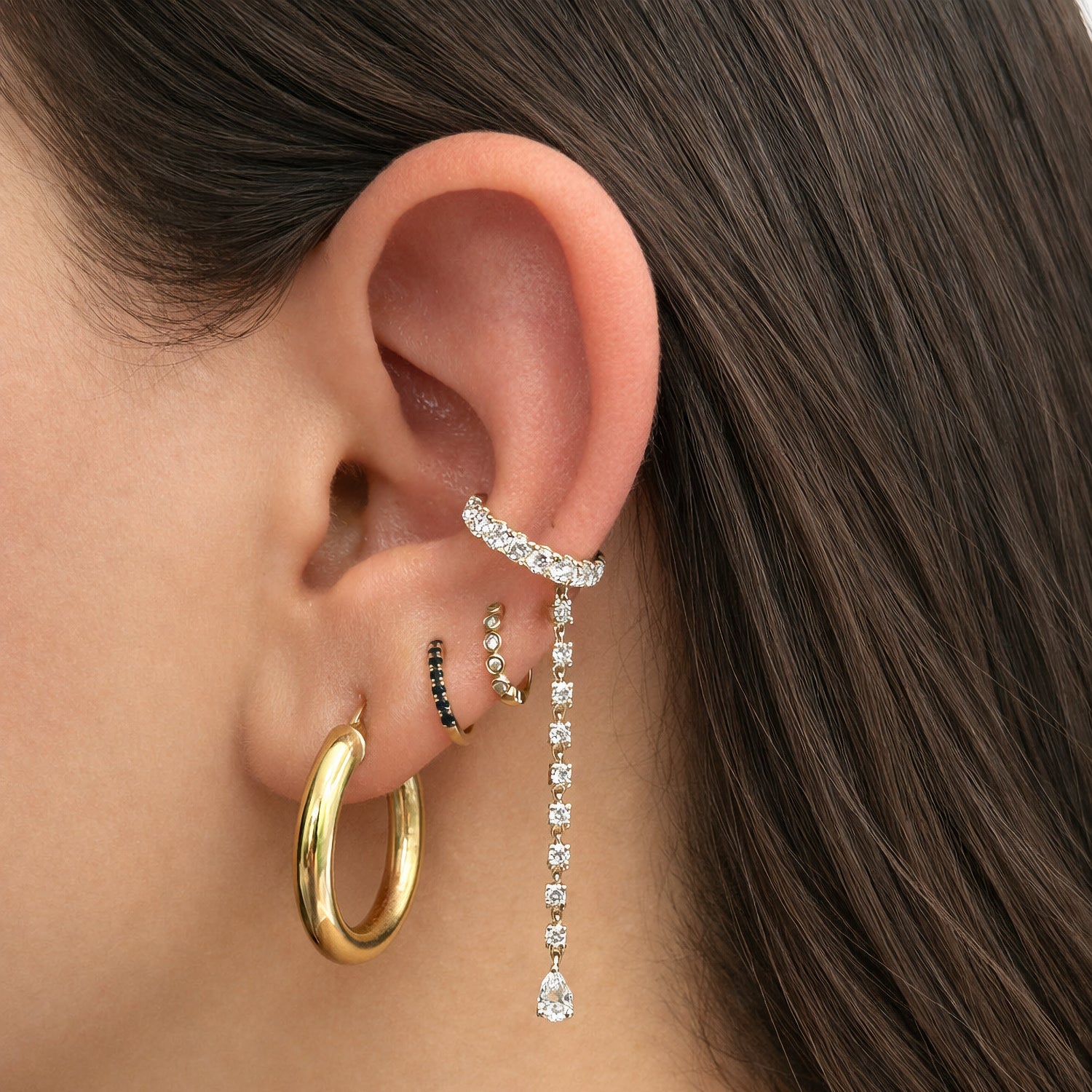 Diamond Duster Ear Cuff - Designer Earrings - Ear Stylist by Jo Nayor