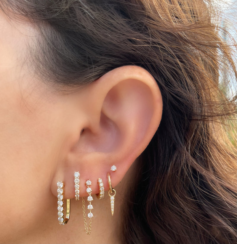 Diamond Luxe U Hoops