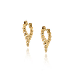 Gold Beaded Stiletto Huggies