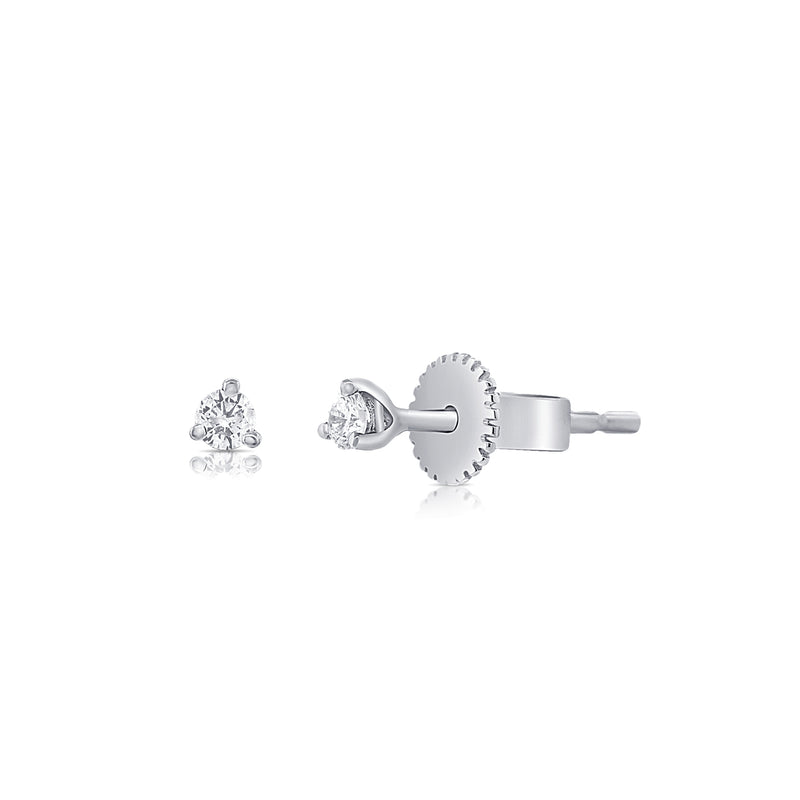 The Tiny Diamond Stud Earring - Earrings - Ear Stylist by Jo Nayor