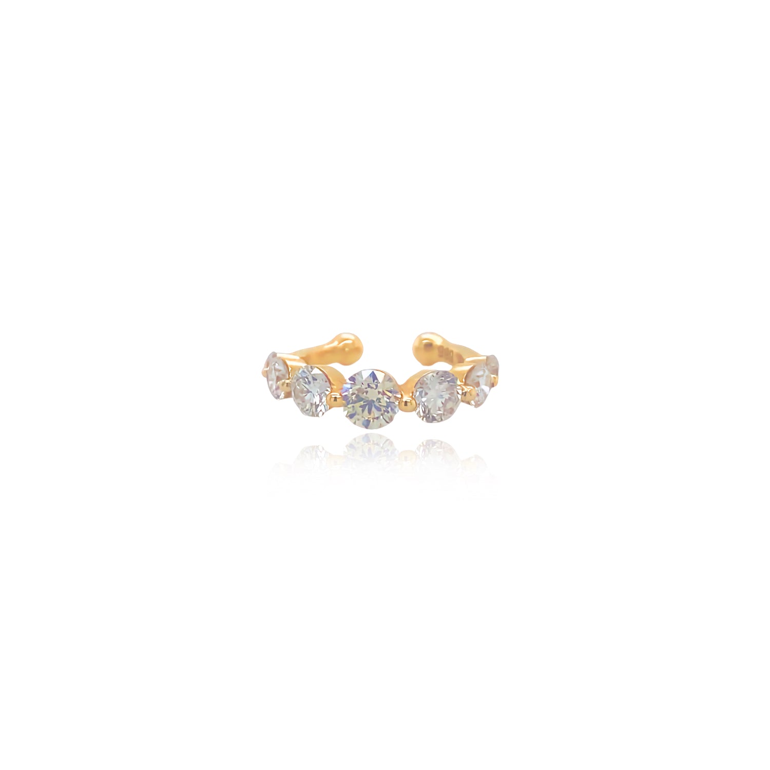Diamond Eternity Ear Cuff - Designer Earring - EarStylist by Jo Nayor