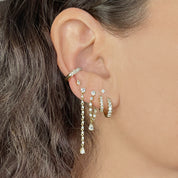 Evie Diamond Duster Drop Earrings- Earrings - Ear Stylist by Jo Nayor