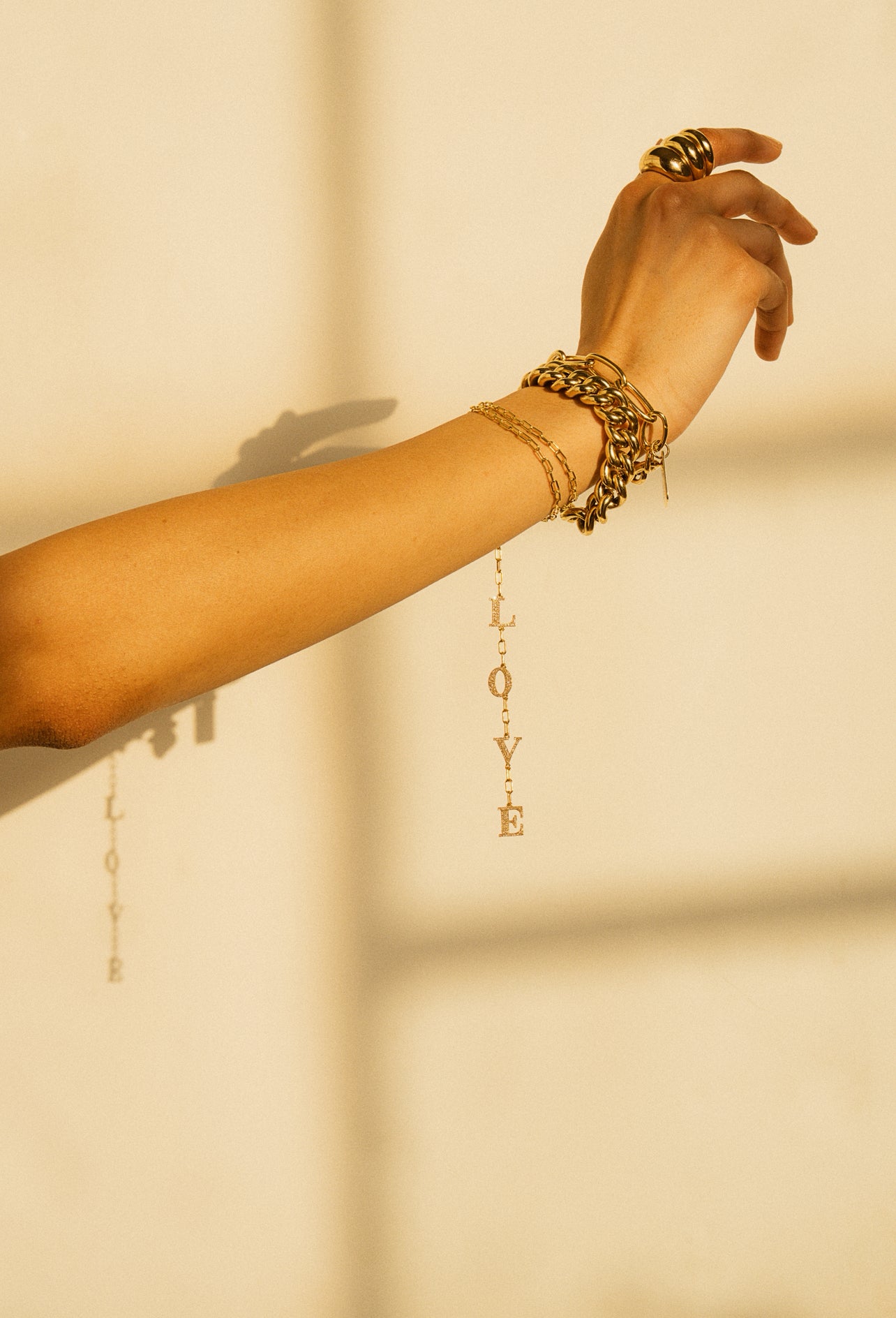 Diamond Love Lariat Necklace