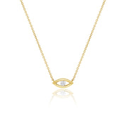 Gold & Diamond Evil Eye Necklace - Designer Necklace - Jo Nayor