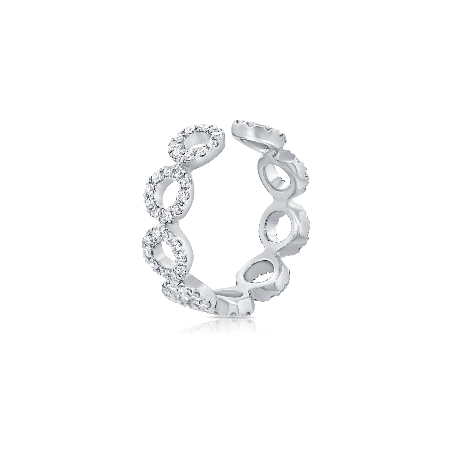 Diamond Halo Ear Cuff