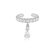 Diamond Tear Drop Ear Cuff - The Ear Stylist by Jo Nayor