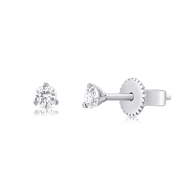 Teeny Diamond Stud Earring