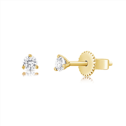 Teeny Diamond Stud Earring