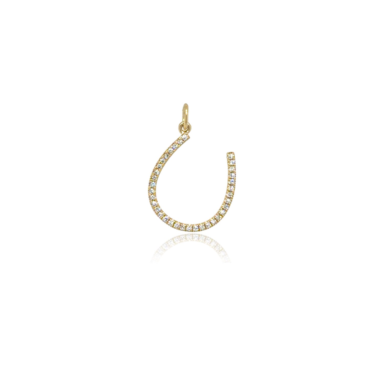 Diamond Horseshoe Charm - The Ear Stylist by Jo Nayor