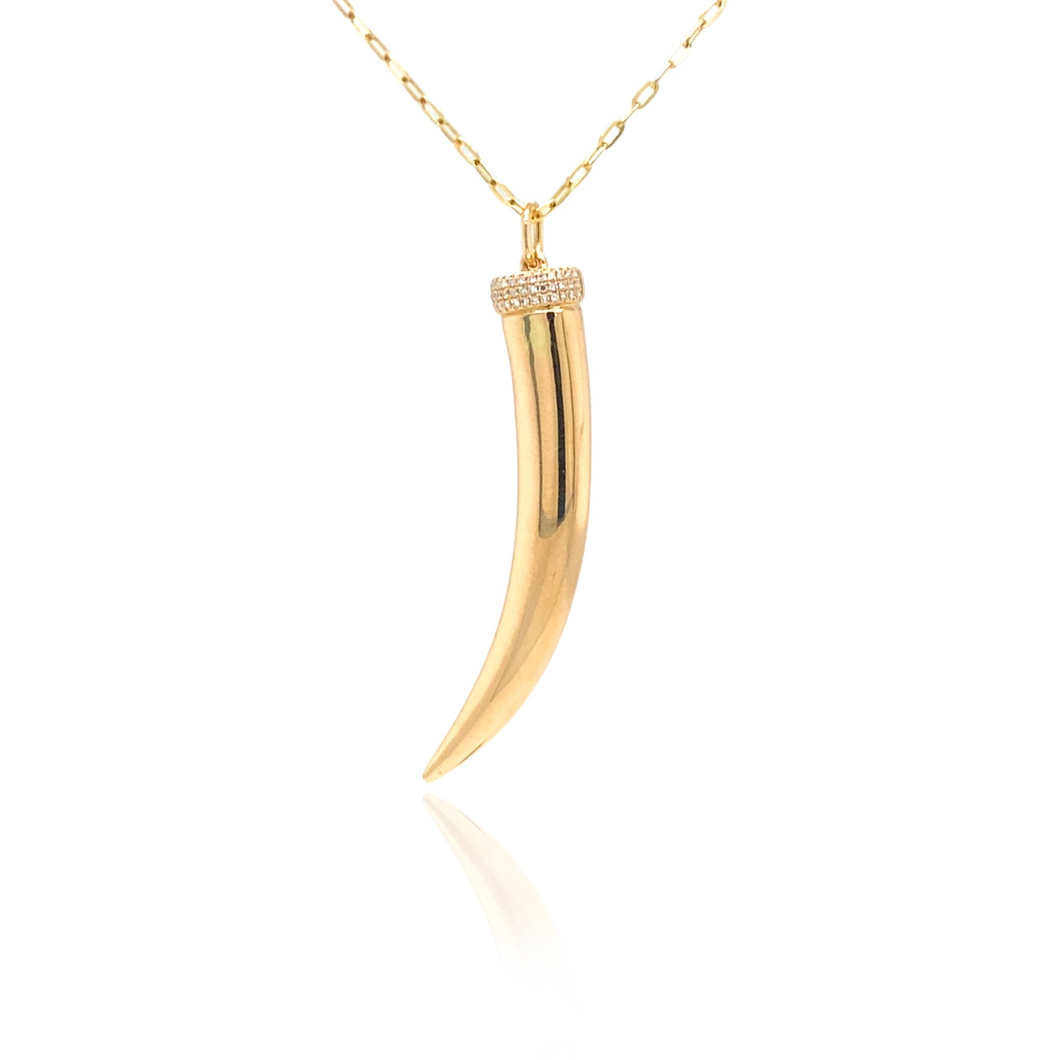 Horn Pendant Necklace