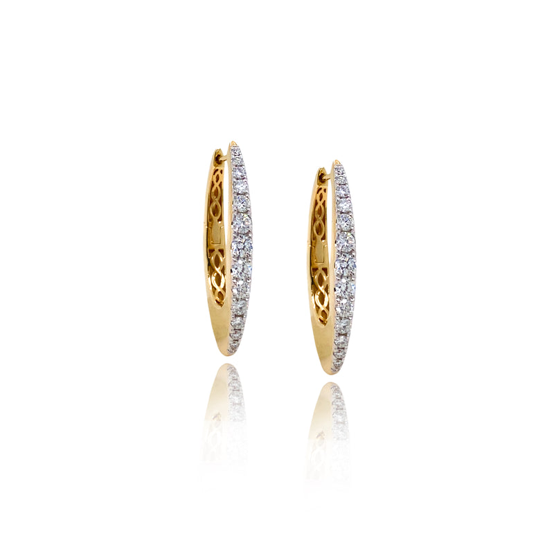 Large Freya Diamond Earrings - Diamonds - The EarStylist by Jo Nayor