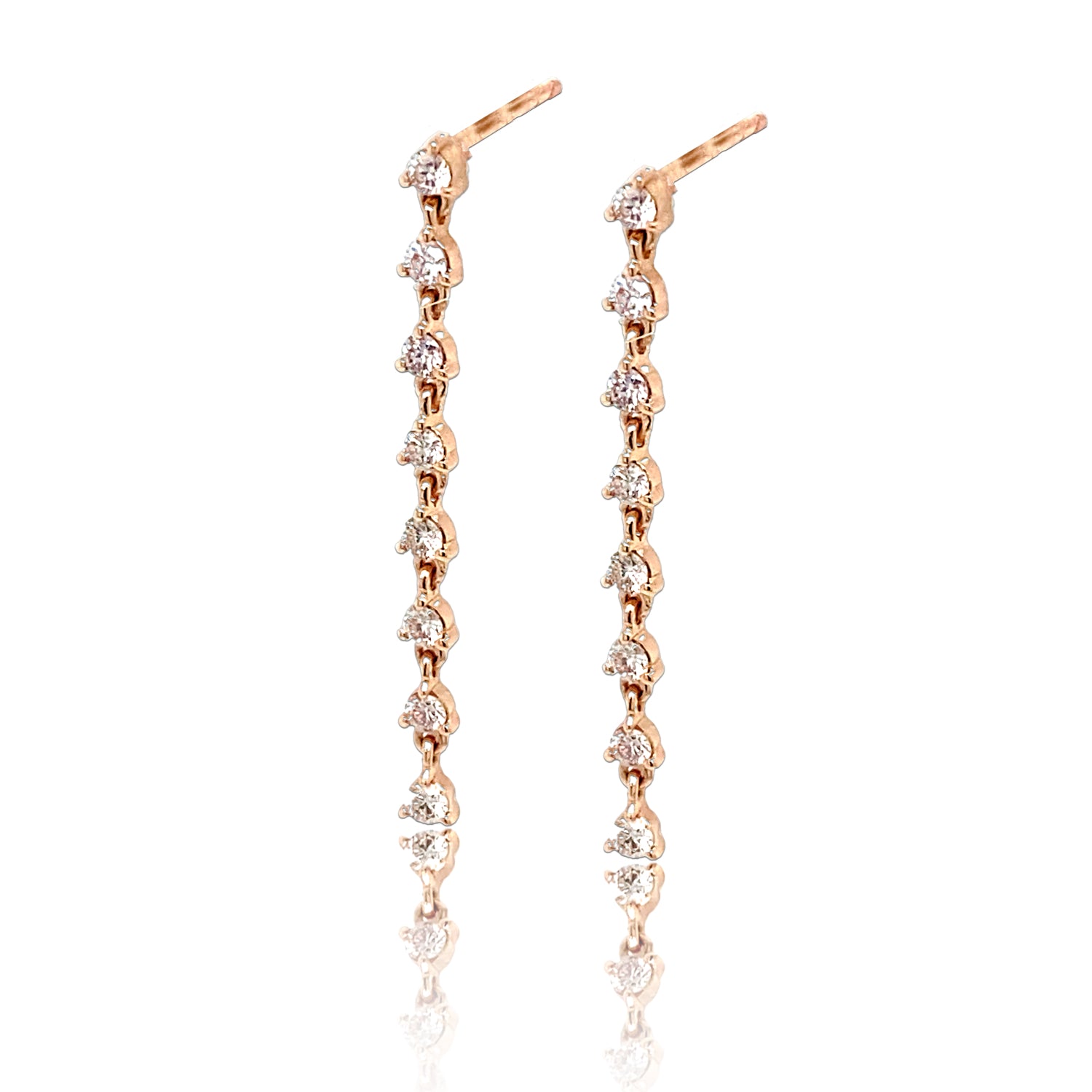 Mini Diamond Duster Stud - Diamond Earrings - Ear Stylist by Jo Nayor