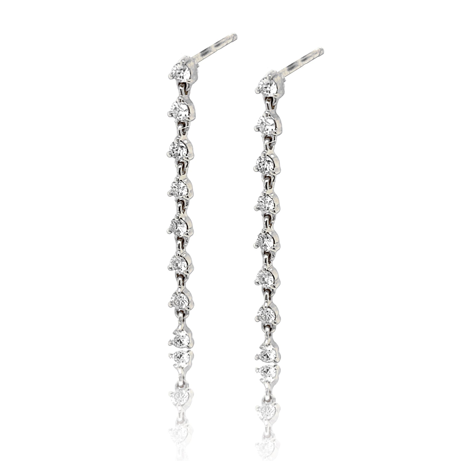Mini Diamond Duster Stud - Diamond Earrings - Ear Stylist by Jo Nayor