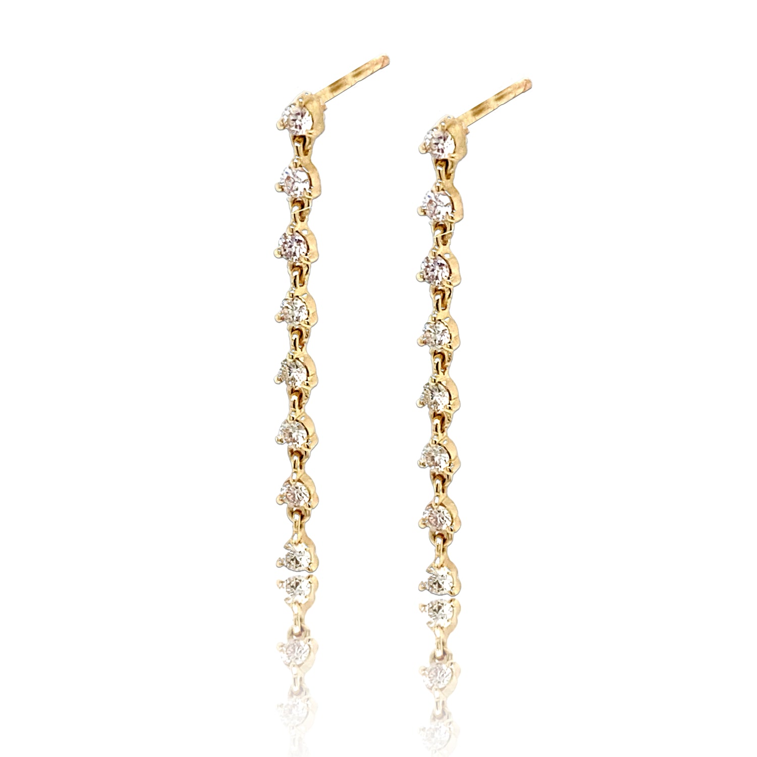 Mini Diamond Duster Stud - Diamond Earrings - Ear Stylist by Jo Nayor