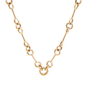 14K Gold "O" Link Necklace - Designer Gold Necklaces - Jo Nayor