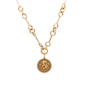 14K Gold "O" Link Necklace - Designer Gold Necklaces - Jo Nayor