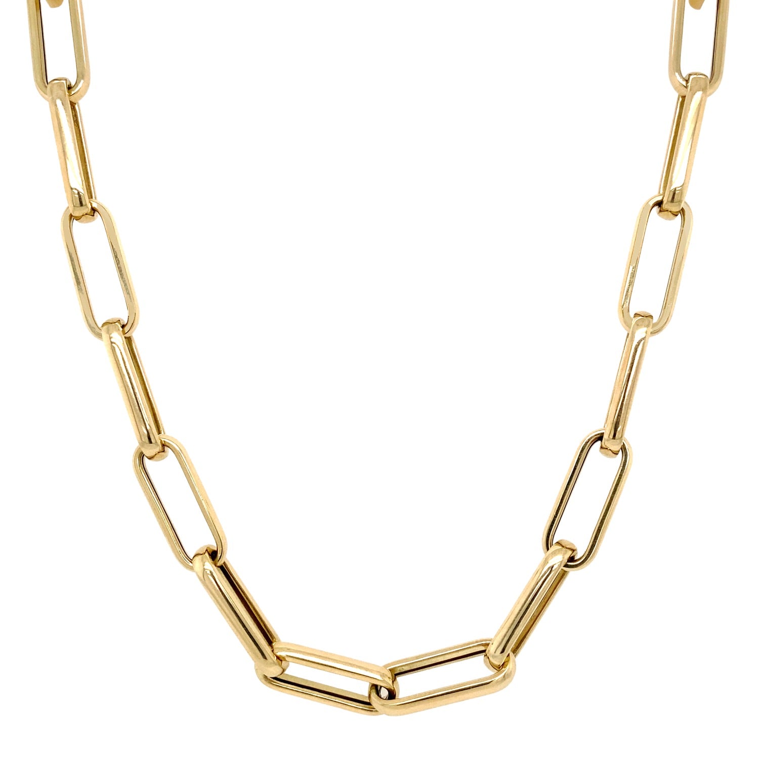 14K Signature  Link Chain Necklace