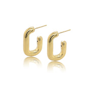 14K Gold Jumbo U Hoops - Designer Earrings - Ear Stylist by Jo Nayor