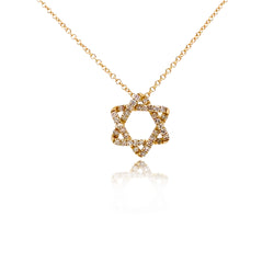 Diamond Star of David Necklace - Designer Necklaces - Jo Nayor Designs