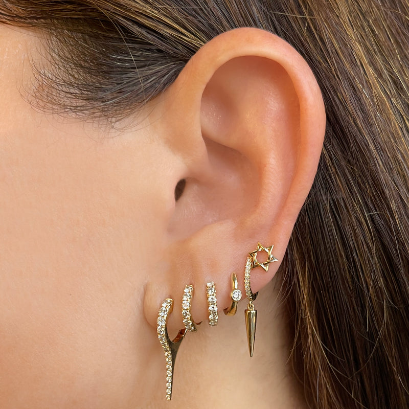 14K Gold Star of David Studs - EarStylist by Jo Nayor - Gold Earrings