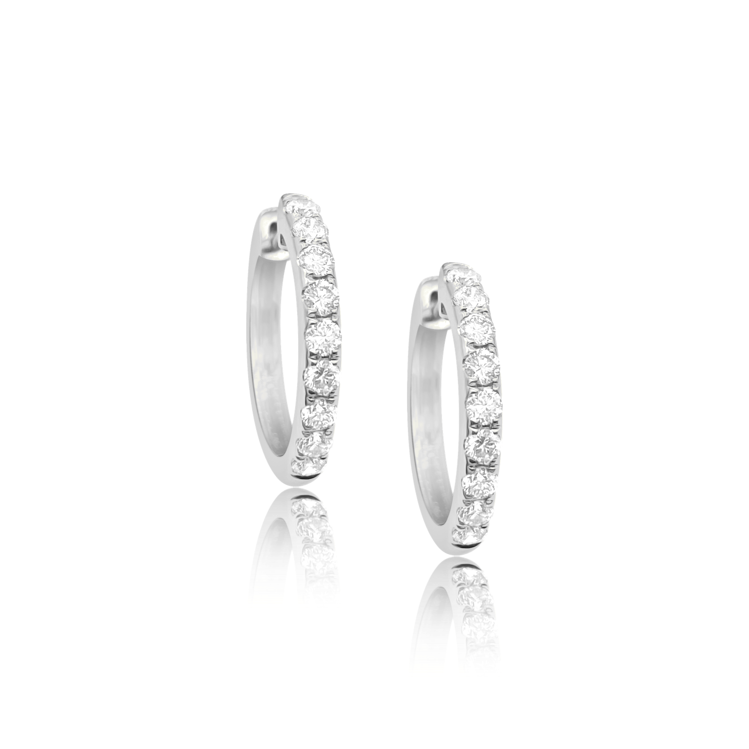 17MM Gemma Hoop Earrings - Designer Earring - EarStylist by Jo Nayor