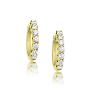 18.5MM Gemma Hoop Earrings - Designer Earring - EarStylist by Jo Nayor
