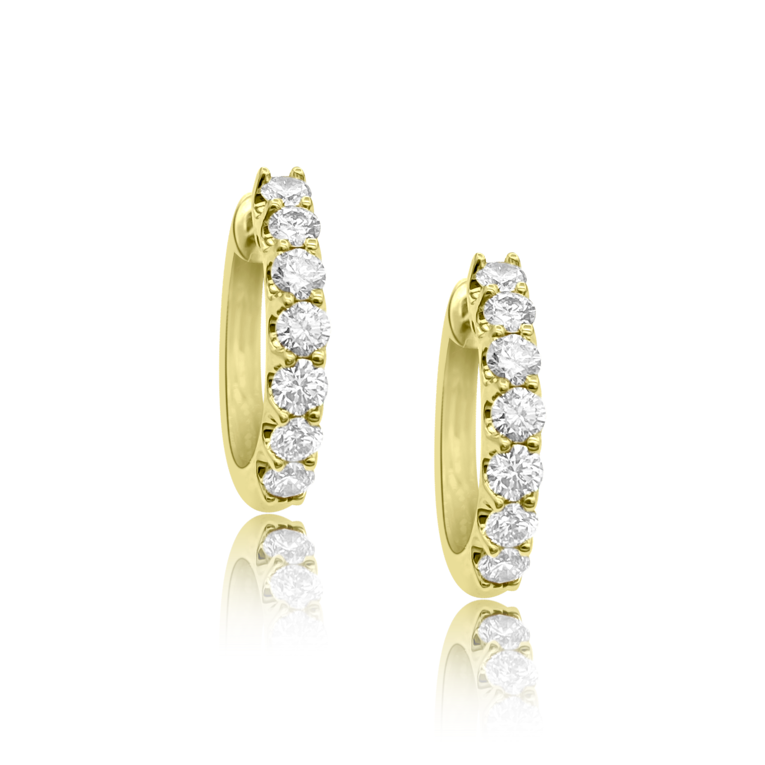 18.5MM Gemma Hoop Earrings - Designer Earring - EarStylist by Jo Nayor