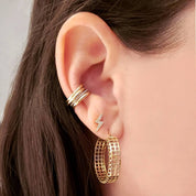 Diamond Lightning Bolt Stud Earring - The Ear Stylist by Jo Nayor