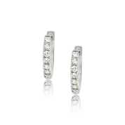8 Diamond Huggy Earrings - Designer Earring - EarStylist by Jo Nayor