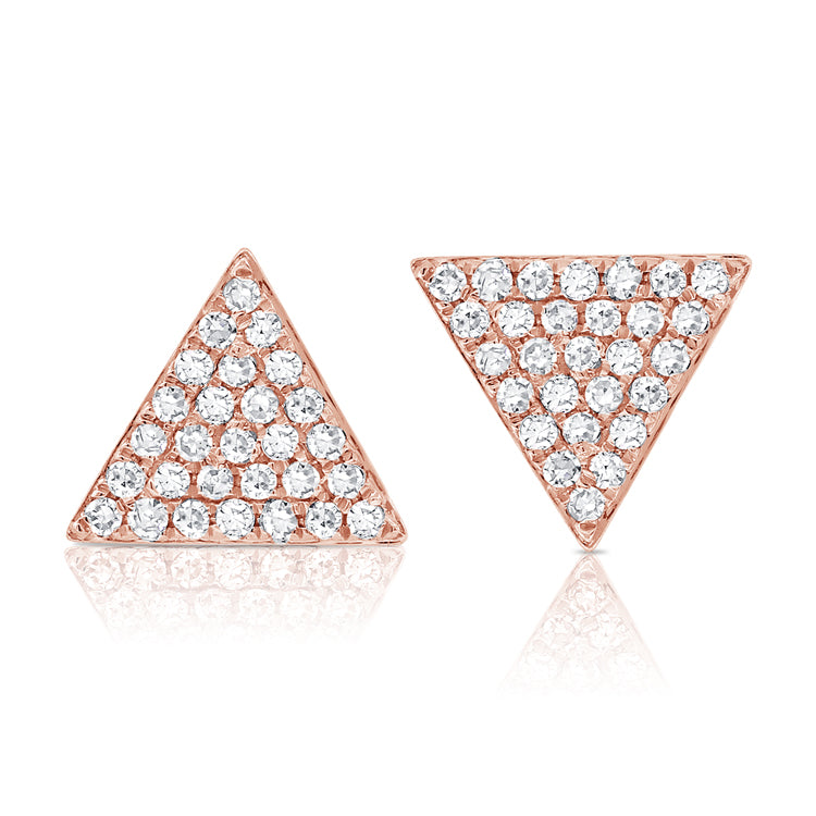 Large Diamond Triangle Earring - The Ear Stylist by Jo Nayor