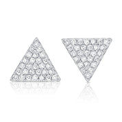 Large Diamond Triangle Earring - The Ear Stylist by Jo Nayor