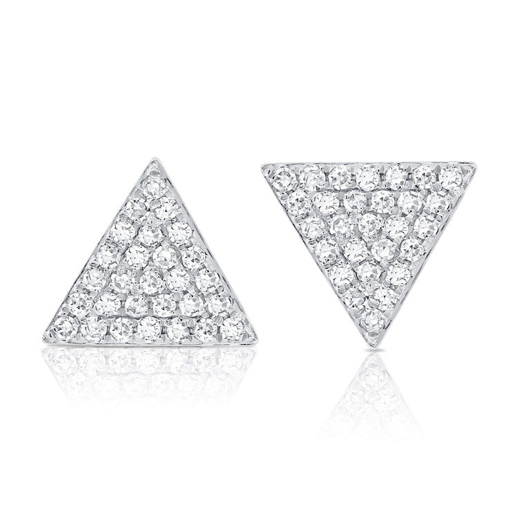 Large Diamond Triangle Earring - The Ear Stylist by Jo Nayor
