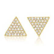 Large Diamond Triangle Earring - The Ear Stylist by Jo Nayor