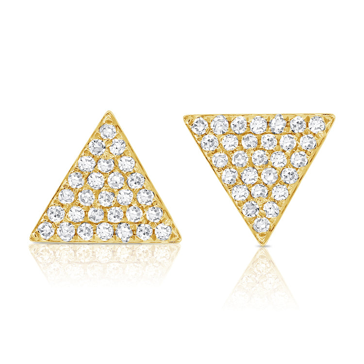 Large Diamond Triangle Earring - The Ear Stylist by Jo Nayor