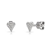 Mini Diamond Pave Heart - The Ear Stylist by Jo Nayor