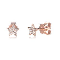 Mini Diamond Pave Star Stud Earring - The Ear Stylist by Jo Nayor