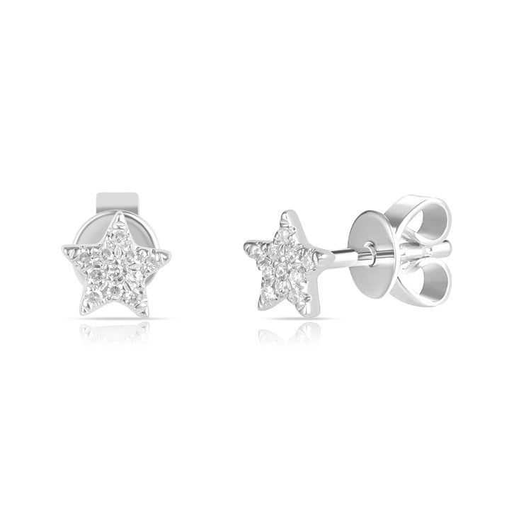 Mini Diamond Pave Star Stud Earring - The Ear Stylist by Jo Nayor