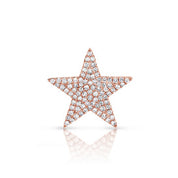 Large 14K Gold and Diamond Pave Star Stud Earring - The Ear Stylist by Jo Nayor