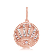 Mini Evil Eye Sunset Charm - Designer Earrings - The EarStylist by Jo Nayor 