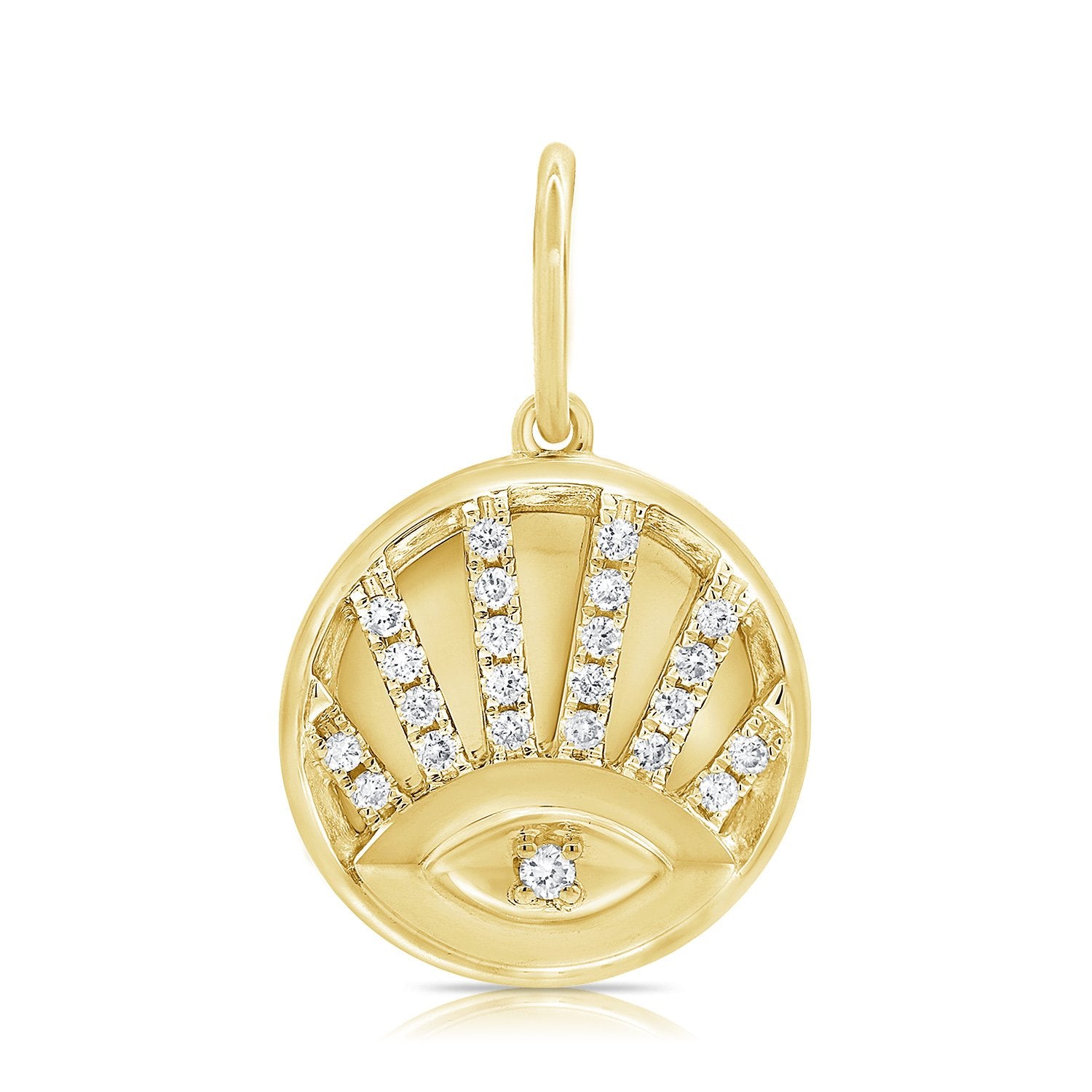Mini Evil Eye Sunset Charm - Designer Earrings - The EarStylist by Jo Nayor 