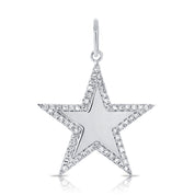 Diamond Border Star Charm - Designer Earrings - The EarStylist by Jo Nayor 