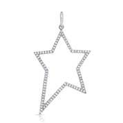 Diamond Edge Star Charms - Designer Earrings - The EarStylist by Jo Nayor 