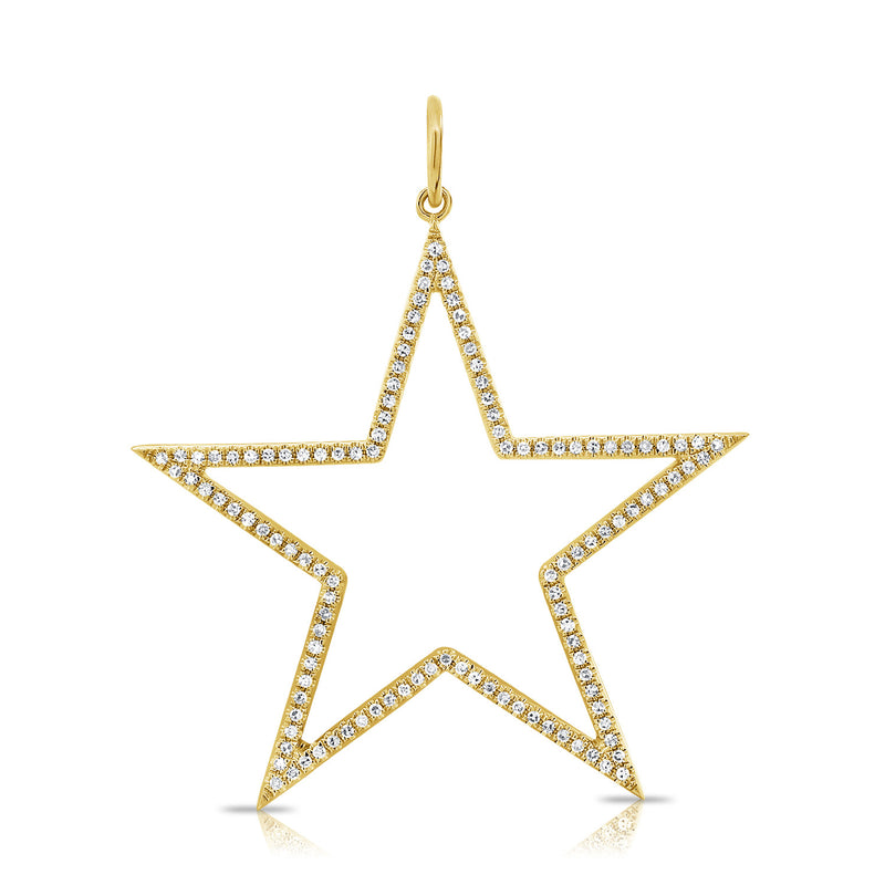 Cut Out Diamond Star Charms - Designer Earrings - The EarStylist by Jo Nayor 