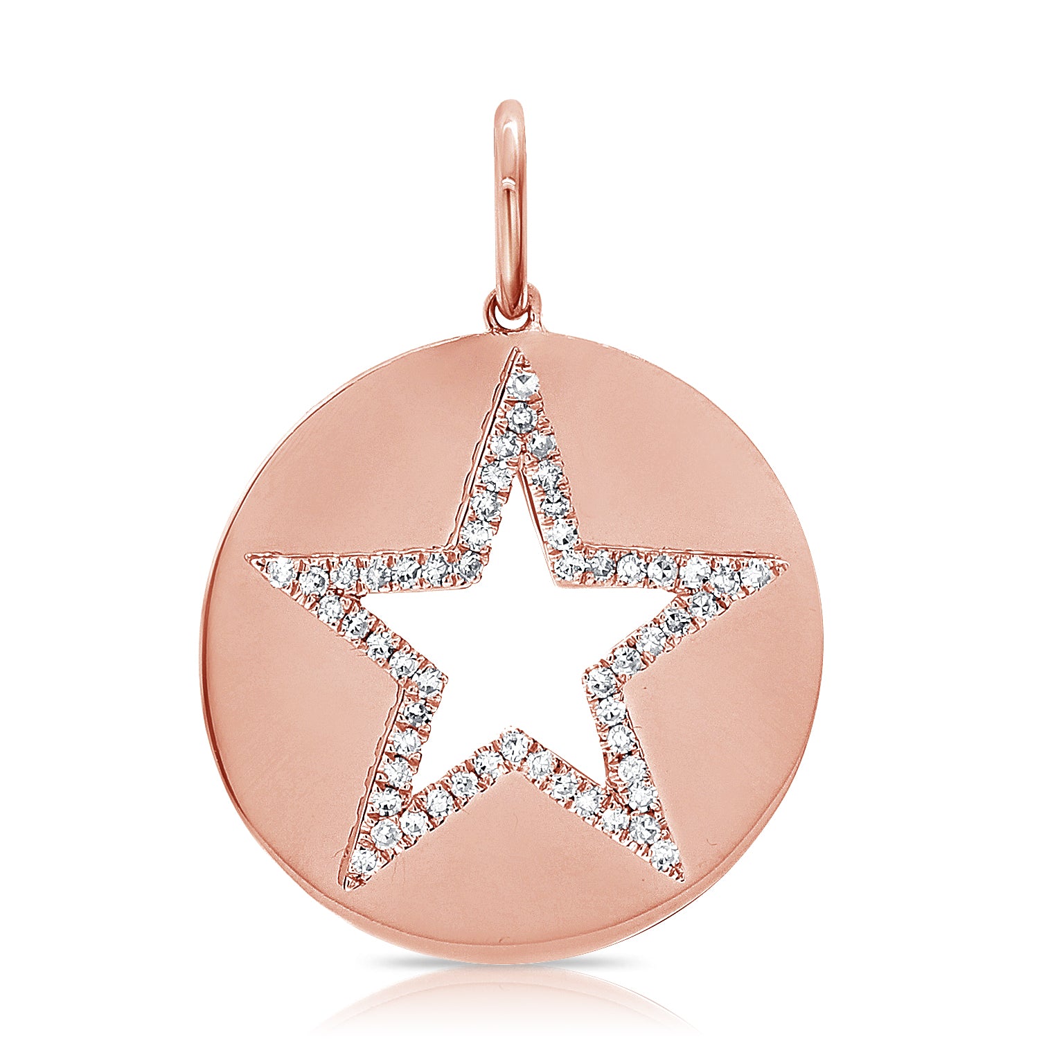 Diamond Star Medallion - Designer Earrings - The EarStylist by Jo Nayor 