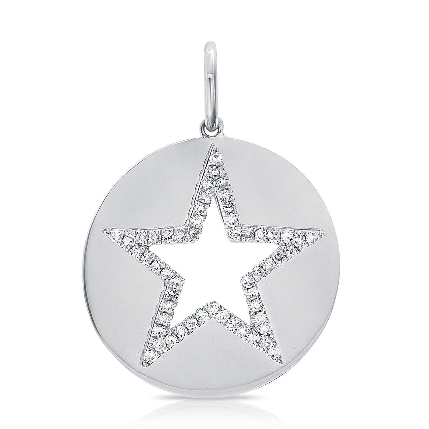 Diamond Star Medallion - Designer Earrings - The EarStylist by Jo Nayor 