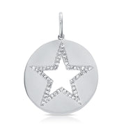 Diamond Star Medallion - Designer Earrings - The EarStylist by Jo Nayor 