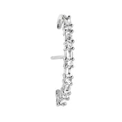 Baguette Diamond Ear Band - Designer Earrings - The EarStylist by Jo Nayor 