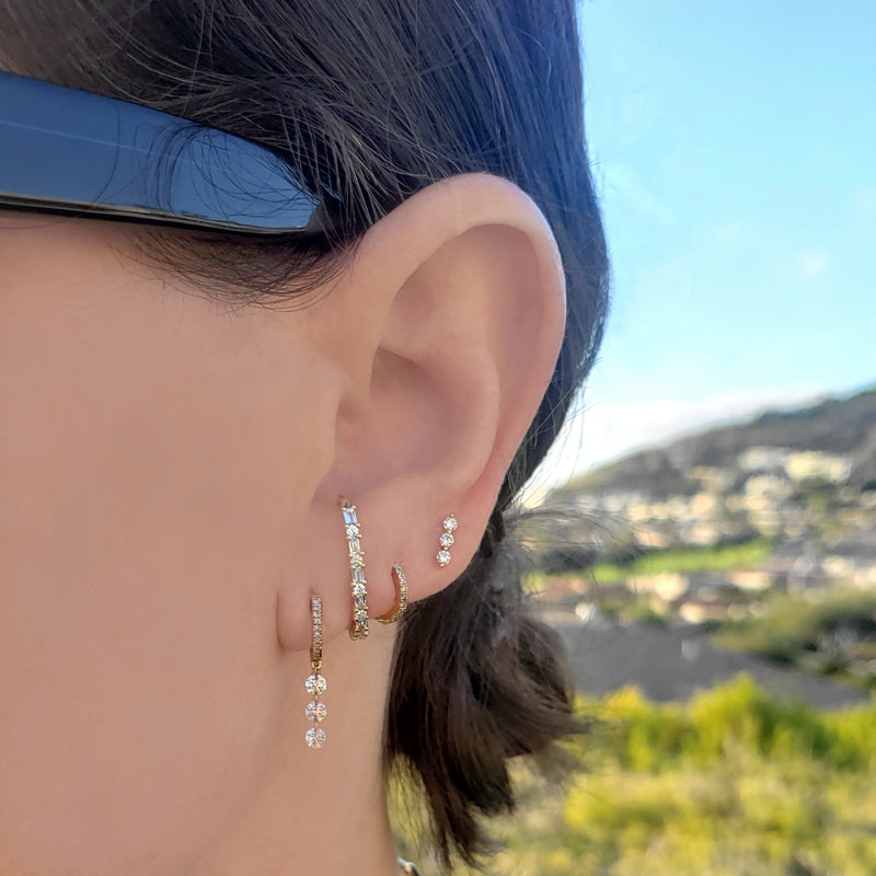 Baguette Diamond Ear Band - Designer Earrings - The EarStylist by Jo Nayor 